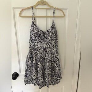 Fire Los Angeles Black and White Floral Dress